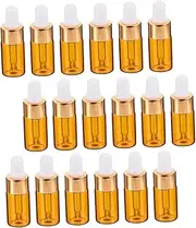 25pcs Glass Dropper Bottles for Essential Oils Translucent View for Perfume Lotion Storage Portable Travel Dispenser