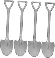 LABRIMP 4pcs Watermelon Slicer Tools Stainless Steel Scraping Spoons Serrated Edges Easy to Clean Fine Polishing