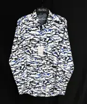 Robert Graham AQUARIUS $218 Abstract Camo Large NEW NWT Classic Fit