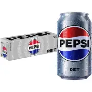 Diet Pepsi Cola Soda 12 Fl Oz Cans Pack of 12