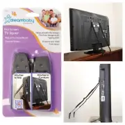 2x Anti Tip Flat Screen TV Saver Straps Safety Wall/Furniture Restraint Anchor