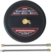 13" Pressure Washer Surface Cleaner, 1/4" Quick Connector, Attachment with 2 Extension, 2500 PSI Max Pressure