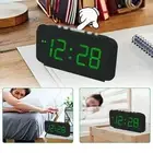 Vibrant LED Desk Clock with AC Power and Battery Backup Options for Convenience