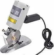 Circular Electric Cloth Cutter, Electric Rotary Fabric Cutter, Light Durable Fabric Cutting Machine with 30mm Max Cutting Thickness/ Φ90mm Blade & Automatic Sharpening Function