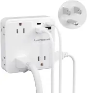 Multi Plug Outlet Extender with USB, 2100J Wall Charger with 6 AC Outlets & 4...