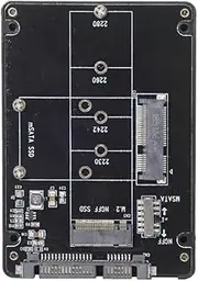 xiwai Combo M.2 NGFF B-Key & mSATA SSD to SATA 3.0 Adapter Converter Case Enclosure with Switch