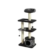 Feline Nuvo Tower Cat Furniture 22'' X 15'' X 51'' Black/White