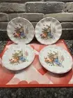 New Beatrix Potter Peter Rabbit Porcelain Easter Salad Side 8" Plates Set of 4
