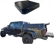 ATATQY Compatible for Jeep tj Compatible for Jeep Gladiator Windows Steel Dual Cab Hardtop 4X4 Hard Tonneau Pickup Truck Bed Canopy Cover