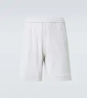 [Missoni] Missoni Zigzag cotton-blend terry shorts UK 28 white