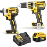 2 Piece DEWALT 18V Brushless Cordless 5Ah Combo Kit Hammer Drill Impact Driver