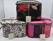 Trina Turk Train Case Travel Makeup Case - Floral, Mosaic or Leopard