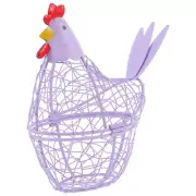 Wrought Iron Egg Basket Storage Baskets Rack for Fridge Boxes Wire