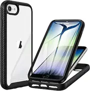 CENHUFO iPhone SE 2022 Case Built in Screen Protector, iPhone SE 2020 Case, Shockproof Clear Cover 360° Full Body Protective Phone Case for iPhone SE 3rd Gen 5G/iPhone SE 2020/ iPhone 7/8/ 6S/6