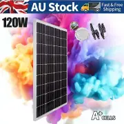 120W 12V Solar Panel Mono Caravan Home Off Gird Battery Charging Power 120 Watt