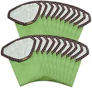 20 Pack 107314 Backpack Vacuum Filter Bags Compatible with ProTeam 6 QT Backpack Vacuum Cleaner，Replace Part #107314 Open Triangular Collar