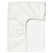 TAGGVALLMO fitted sheet, white, Single