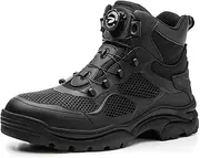 [SDEQA] Safety Shoes for Womens Mens Lightweight Breathable Steel Toe Cap Trainers Non Slip Industrial Work Boots