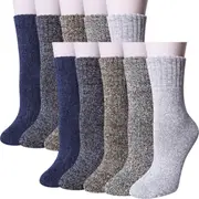 12x Womens Pairs Thick Wool Blend Work Socks Heavy Duty Outdoor Warm (EU37-EU41)
