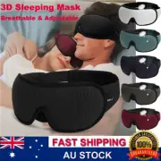 Ergonomic 3D Sleeping Eye Mask Memory Foam Padded Blindfold Sleep Shade Cover AU