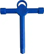 Trade Access Panels Universal Loft Hatch Key - Square Drive T Opener Tool for Gas Box, Drain Tap - Spare Replacement Plastic Budget Lock Tee for Cabinet Lock, Utility - Blue
