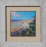 GRAND CANYON CLIFFS, oil by Derkach, 6x6 painting