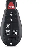 TPHJRM 6 Buttons Remote Key Complete Key Car Key,for Chrysler 300c Town Country,for Jeep Commander