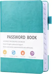 B6 Password Book Alphabetical with Tabs, Password Book for Seniors, Address Book