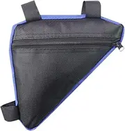 ａ aternee Bike Bicycle Frame Storage Bag,Bikes Front Tube Bag,Pocket,Accessories Waterproof Cycling Pack for Mountain Road Bike, Black Blue