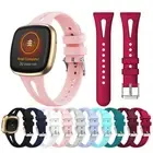 For Fitbit Versa 3/4 Sense Slim Silicone Strap Wristband Replacement Watch Band