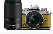 Nikon Z fc Mirrorless Camera (Mustard Yellow) + NIKKOR Z DX 16-50mm F/3.5-6.3 VR + NIKKOR Z DX 50-250mm f/4.5-6.3 VR Twin Lens Kit