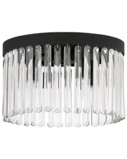 Crystorama Emory 4-Light Black Forged Ceiling Mount