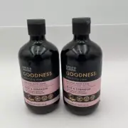 Set Of 2/BAYLIS & HARDING Goodness Rose & Geranium Natural Bath Soak 16.9 fl. oz