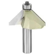 45 Degree Chamfer Router Bit 1/2" Shank 1" Cutting Edge Carbide, Gold