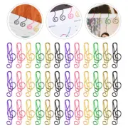 75 Pcs Colored Paper Clips Metal Paperclips for File