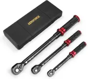 Aeroforce 1/4 & 3/8 & 1/2inch Drive Click Torque Wrench 3pcs Torque Wrench Set 4