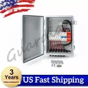 6 String Solar PV Combiner Junction Box Circuit Breaker New For Solar Panel Kit