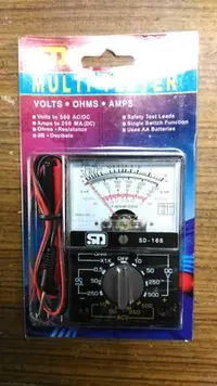 在飛比找Yahoo!奇摩拍賣優惠-{水電材料行}~[電子零件] 指針式電表 驗電錶 驗電器 測
