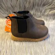 Wonder Nation Chelsea Boot Booties Baby Boys Size 5 Brown Boots Shoes Size Zip