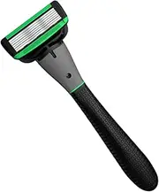 FRCOLOR Manual Shaver 7 Layers Razor for Eyebrows Hair Comfortable Rubber Handle Interchangeable Blade