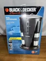 Black & Decker Home Dual Coffeemaker Double Personal Cup Coffee Machine New