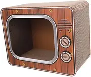GANAZONO Cat Scratcher House Engaging Television Design Durable Corrugated Cardboard Comfortable Cube Fun and Interactive Scratching Furniture