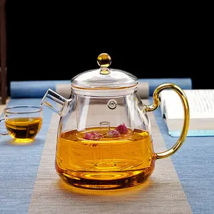 大容量全玻璃蒸茶壺 電陶爐煮茶器 加厚玻璃煮茶壺燒水壺茶具