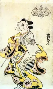 Japanese Art Kiyonobu Actor Mural Ceramic Bath Backsplash Tile #907