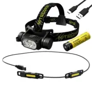 Jogging Companion: Nitecore HC65 V2 Rechargeable Headlamp -1750 Lumens w/ Niteco