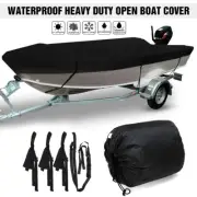 4.3-4.5m Trailerable Open Boat Cover Heavy duty Waterproof 210D Black