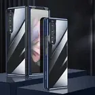 Crystal Clear Case For Samsung Galaxy Z Fold 6/5/4/3 Slim Hinge Protection Cover