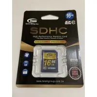 在飛比找蝦皮購物優惠-<現貨> Team 十銓科技 SDHC 16GB Class