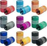 36 PCS Tire Valve Stem Caps, FineGood Aluminium Tire Valve Cap Universal Valve Stem Covers Tire Caps for Cars, Bikes, Trucks, SUVS, Motorcycles