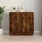 vidaXL Sideboard Smoked Oak 80x34x75 cm Engineered Wood BMG